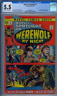 Buy Marvel Spotlight #2 Cgc 5.5 1st Werewolf By Night • 288.94£