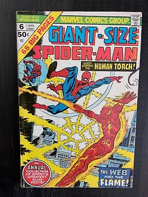 Buy Giant-Size Spider-Man #6 VG/FN Bronze Age Comic Featuring The Human Torch! • 4.74£