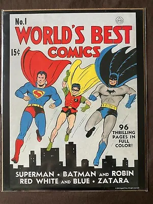 Buy World's Best Comics #1 Dc Superman Batman Robin Poster Print Asgard Press 2020 • 7.91£
