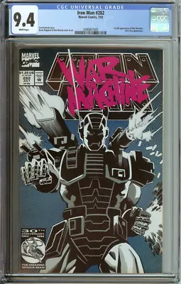 Buy Iron Man #282 Cgc 9.4 White Pages // 1st Full Appearance Of War Machine • 90.92£