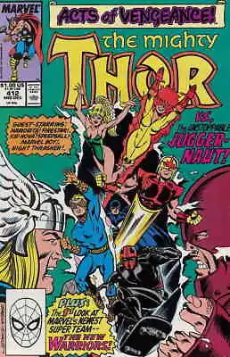 Buy Thor #412 VF; Marvel | Juggernaut 2nd Appearance New Warriors - We Combine Shipp • 35.38£