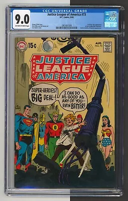 Buy Justice League Of America #73, CGC 9.0, 1st Golden Age Superman In Silver Age DC • 278£
