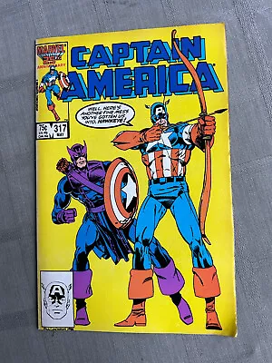 Buy Captain America Volume 1 No 317 Vo IN Very Good Condition/Very Fine • 10.15£