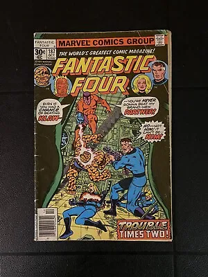 Buy Fantastic Four #187 Marvel Comics 1977 FN+ Klaw Agatha Harkness App • 2.37£
