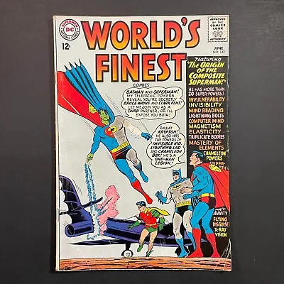 Buy World's Finest 142 1st Composite Superman Silver Age DC 1964 Batman Robin Comic • 28.08£