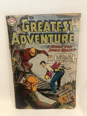 Buy My Greatest Adventure # 37 DC Comics 1959 Fantasy Science Fiction Damaged Cover • 18.42£