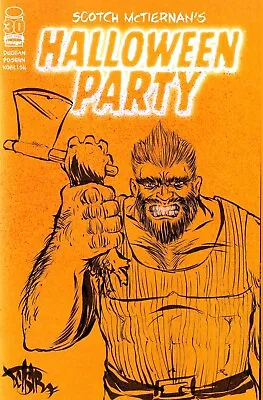 Buy Scotch McTiernan Halloween Party 1 (2022) Image Blank Cover Comic W Original Art • 39.74£