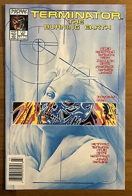Buy Terminator The Burning Earth #1 Rare Newsstand Now Comics (1990) Alex Ross NM- • 18.91£