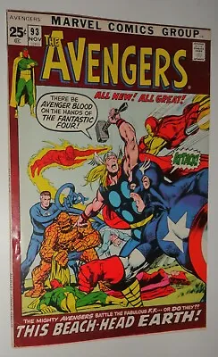 Buy Avengers #93 52 Page Giant Neal Adams Classic Vf+ 8.5 1971  Rare In High Grade • 184.52£