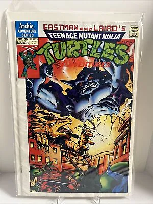 Buy Eastman And Laird’s Teenage Mutant Ninja Turtles Adventures #30 Newsstand Archie • 6.43£