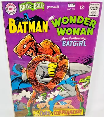 Buy Brave And The Bold #78 Batman Wonder Woman, Copperhead 1st Appearance *1968* 5.5 • 31.54£