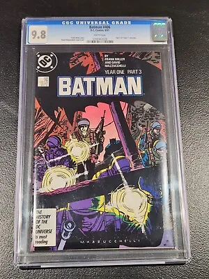 Buy Batman #406 CGC 9.8 White Pages Frank Miller Part 3 Of  Year 1  Storyline 1987 • 87.58£