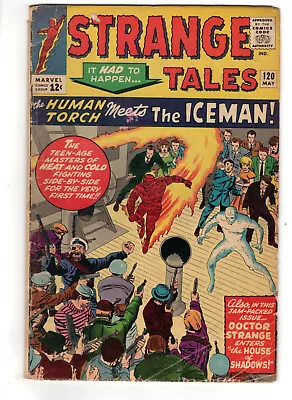 Buy Strange Tales #120 (1964) - Grade 4.5 - 1st Iceman Crossover With Human Torch! • 47.44£