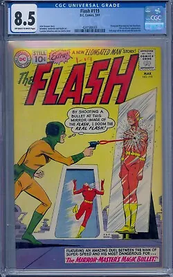 Buy Flash #119 Cgc 8.5 Mirror Master Elongated Man Carmine Infantino • 449.39£