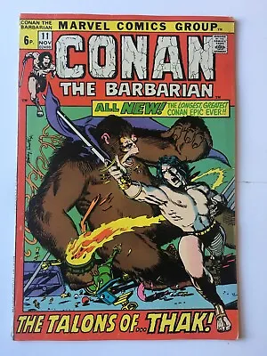 Buy Conan The Barbarian #11 FN/VFN (7.0) MARVEL ( Vol 1 1971) Barry Smith Art • 32£