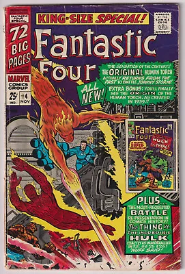 Buy M1457: Fantastic Four Annual #4, Vol 1, G/VG Condition • 24.05£