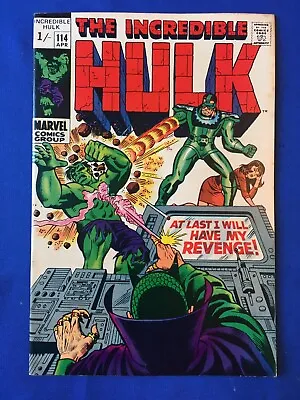 Buy Incredible Hulk #114 FN/VFN (7.0) MARVEL ( Vol 1 1969) (3) (C) • 26£