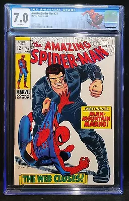 Buy Amazing Spiderman #73 CGC 7.0 Custom Label White Pages • 119.15£