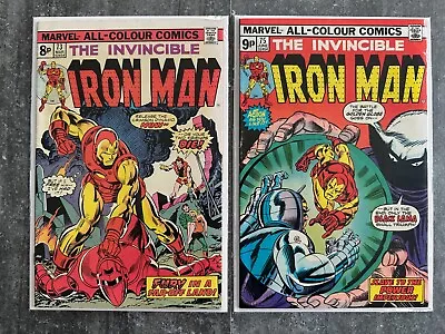 Buy Iron Man #73 #75 | Crimson Dynamo | Black Lama | FN/VF | B&B (Marvel 1975) • 5£