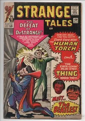 Buy STRANGE TALES #130, FN, Dr Strange, Jack Kirby, Steve Ditko, 1965, Marvel • 52.70£