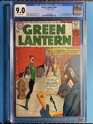 Buy Green Lantern #29 CGC 9.0 1st App Black Hand DC Comics Gil Kane 1964 • 454.38£