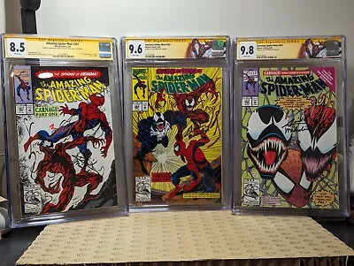 Buy Amazing Spiderman 361, 362 , & 363 1st Carnage Set! All CGC & Signed • 556.42£