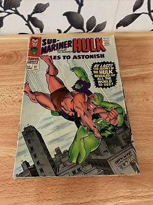 Buy Tales To Astonish 87 Marvel Comics 1966 Namor Sub-Mariner Hulk Plus 4 Other Comi • 29.99£