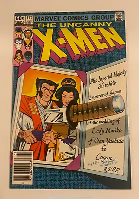 Buy The Uncanny X-Man #172 - Marvel 1983 - Newsstand - Wolverine And Mariko Engaged  • 7.20£