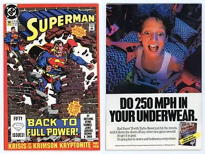 Buy Superman #50 (NM 9.4) 1st Print Mr Mxyzptlk As Marvel's Impossible Man 1990 DC • 3.97£