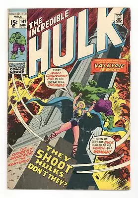 Buy Incredible Hulk #142 GD/VG 3.0 1971 • 16.07£