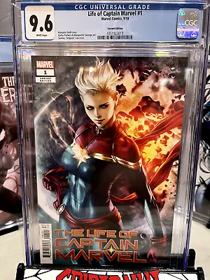 Buy The Life Of Captain Marvel #1 CGC 9.6 Artgerm Variant Cover • 40.12£