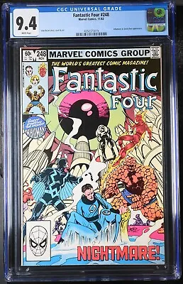 Buy Fantastic Four #248 Cgc 9.4, 1989, Inhumans Appearance • 31.18£
