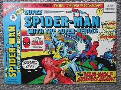 Buy Marvel UK  Spider Man Comics Weekly Including Thor.  #174 9th June 1976 • 4£