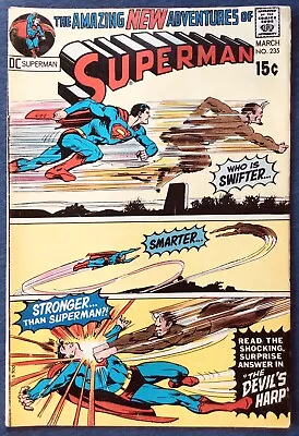 Buy Superman #235 (1971) Neal Adams-Cover; FN • 15.23£