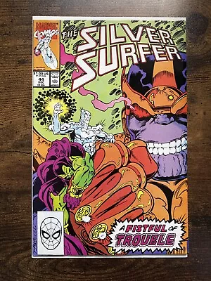Buy Marvel Comics Silver Surfer #44 1990 1st Appearance Of The Infinity Gauntlet NM- • 19.99£