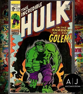 Buy Incredible Hulk #134 VG+ 4.5 (Marvel) 1970 • 11.83£
