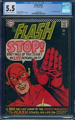 Buy Flash #163 8/66 DC Comics Silver Age CGC 5.5 • 100£