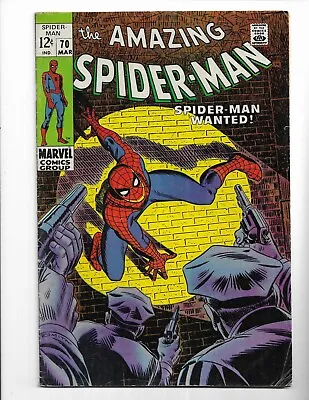 Buy Amazing Spider-man 70 - Vg/f 5.0 - Kingpin - Gwen Stacy - Vanessa Fisk (1969) • 60.24£