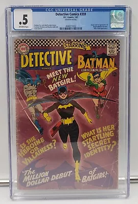Buy Detective Comics # 359 Cgc .5 First Appearance Of Batgirl Key 1st Sa Killer Moth • 276.46£
