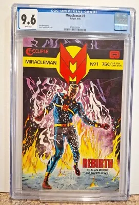 Buy Miracleman #1 CGC 9.6 White Pages, Alan Moore Story, See Description! • 158.12£