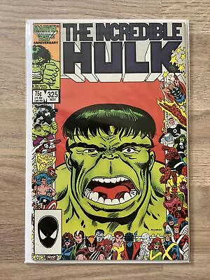 Buy Marvel Comics The Incredible Hulk #325 1986 25th Anniversary • 12.99£