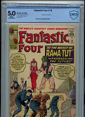 Buy Fantastic Four 19 CBCS 5.0 1st RAMA-TUT (KANG) MT. Rainier Pedigree • 271.04£