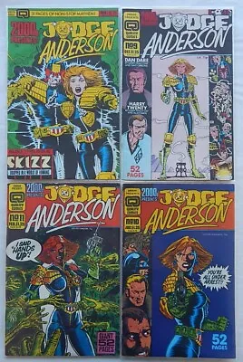 Buy 4 No. Quality Comics 2000AD Presents JUDGE ANDERSON  Covers Lot, No.6, Vol2 9-11 • 6£