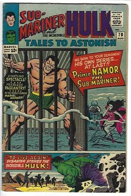 Buy Tales To Astonish #70, 1965 Marvel, Vf- Condition, Sub-mariner/hulk Begins • 277.05£