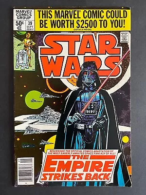 Buy Star Wars #39 - Marvel Comics 1980 Darth Vader Skywalker Empire Strikes Back • 10.37£