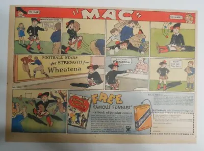 Buy Wheatena Cereal Ad:  Famous Funnies #1  First Comic Book !  1933 11 X 15 Inches • 47.67£