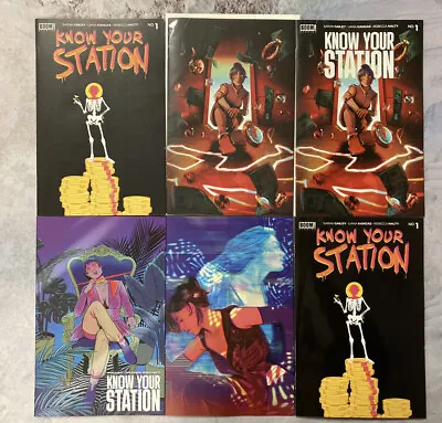 Buy Know Your Station #1 Set Of 6 1:10 Bg Woodall Kangas Carey Variant Comic Book Ba • 23.98£