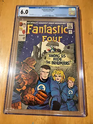 Buy Fantastic Four #47 *cgc 6.0 1966 * 1st Appearance Of Lockjaw & The Inhumans *019 • 272.40£