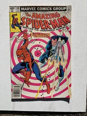 Buy The Amazing Spider-Man #201 Mark Jewelers VF Punisher! 1980! Marvel Newsstand • 32.44£