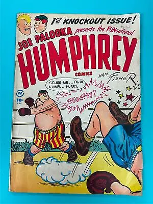 Buy Vintage JOE PALOOKA Presents HUMPHREY # 1 Comic ~ 1948 HARVEY Comics ~GOLDEN AGE • 39.41£